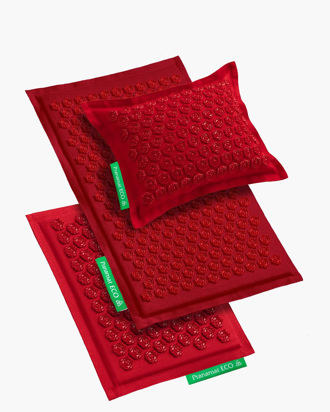 Pranamat Podloga + Vzglavnik + Mini (Burgundy)